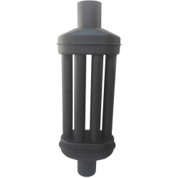 Recuperator negru vopsit 1 m