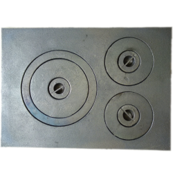 Plită fontă cu 3 ochiuri mare 475x640 mm