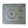 Garnitură cu 3 ochi mare 720x640 mm