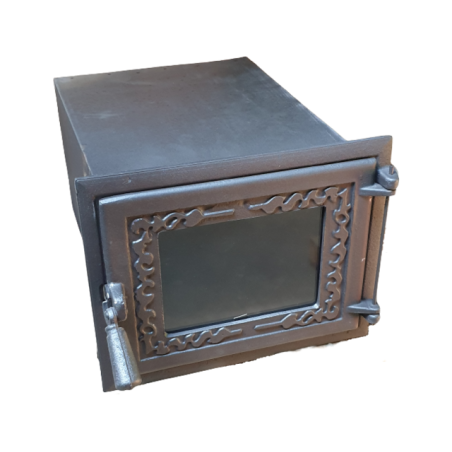 Cuptor sobă fontă cu geam 390x360x330 mm
