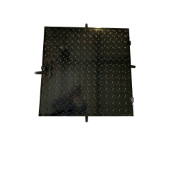 Capac de canalizare negru 50x50 cm
