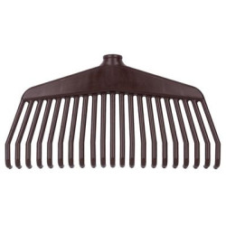 Greblă flexibilă PVC verde mică