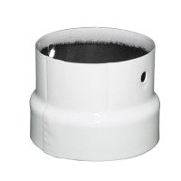 Reducţie emailat alb 130/120 mm