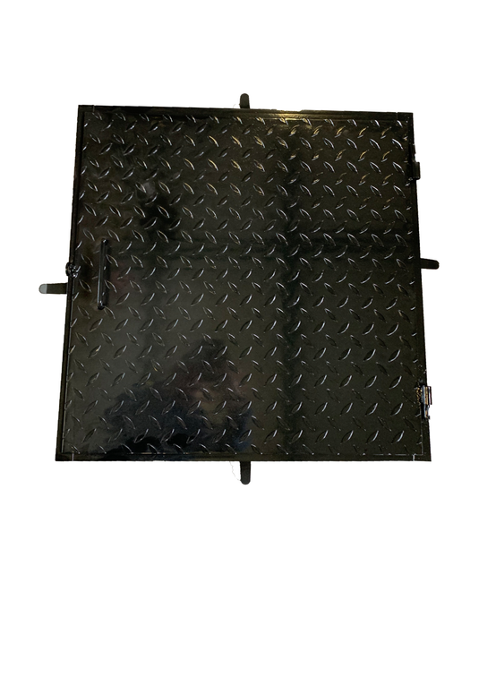 Capac de canalizare negru 60x60 cm