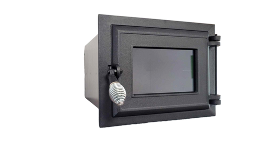 Cuptor sobă cu uşă fontă cu geam 330x260 mm, adâncime 390 mm