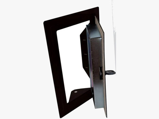Uşă horn tablă neagră vopsită 350x230 mm